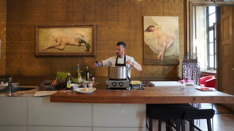 Fine Dining With Chef Abram. Unique Cooking Show In A Royal Location ...