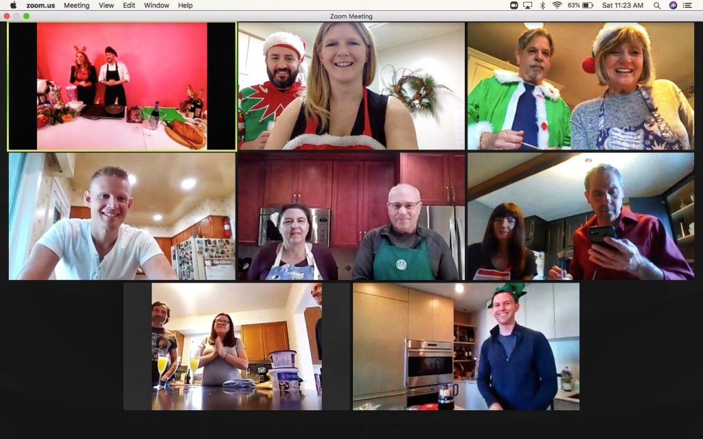 Virtual Cooking Party: celebrating Christmas and a few milestones with these beautiful families in Canada!