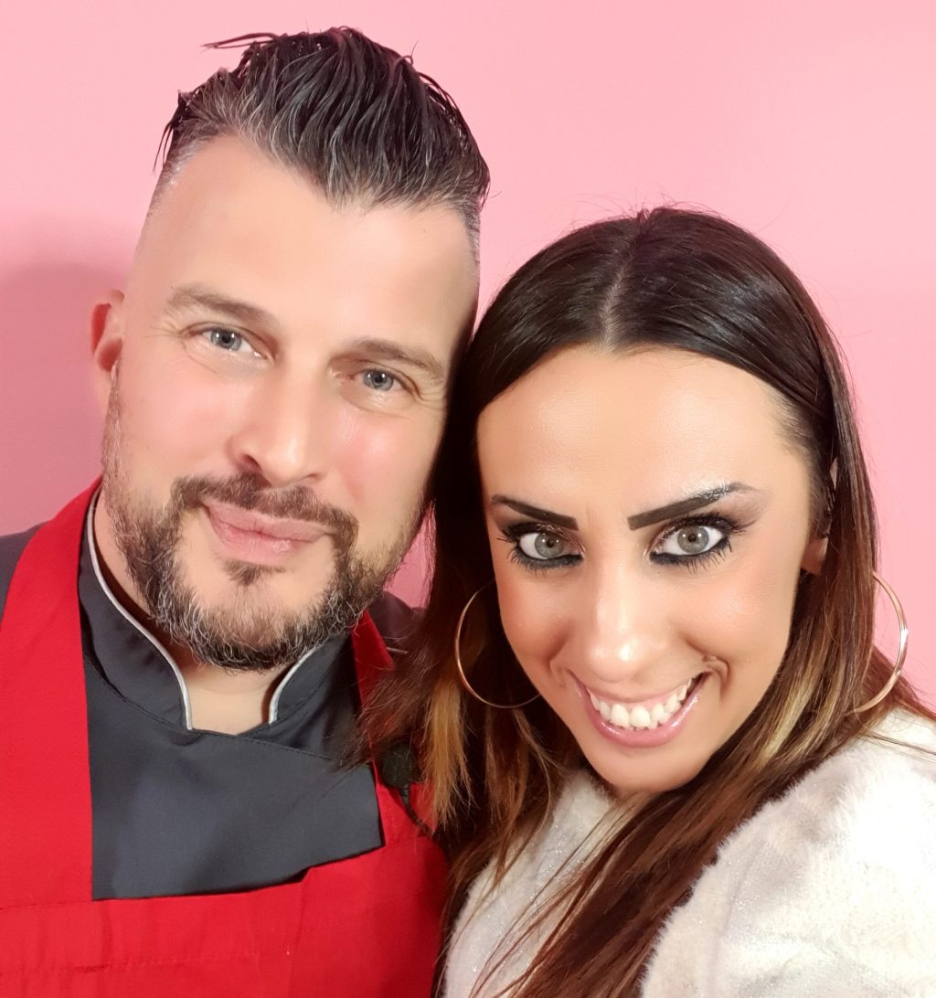 a man and woman posing for a photo