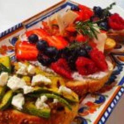 a close up of food on a table