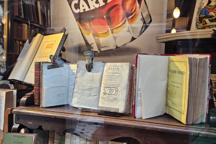 a group of items on display in a store