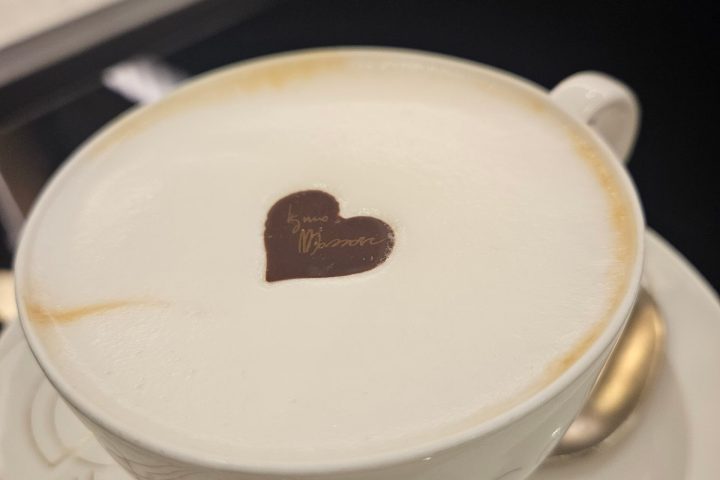 a cup of coffee on a table