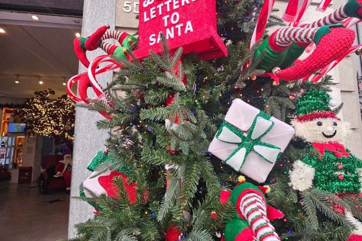 a stack of flyers on a city street