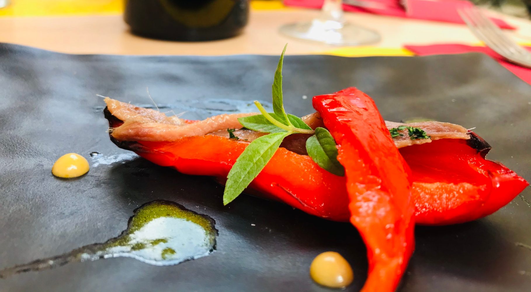 food on the cutting board