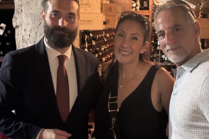 a group of people posing for the camera