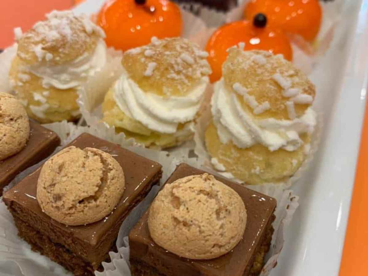 a slice of cake on a plate