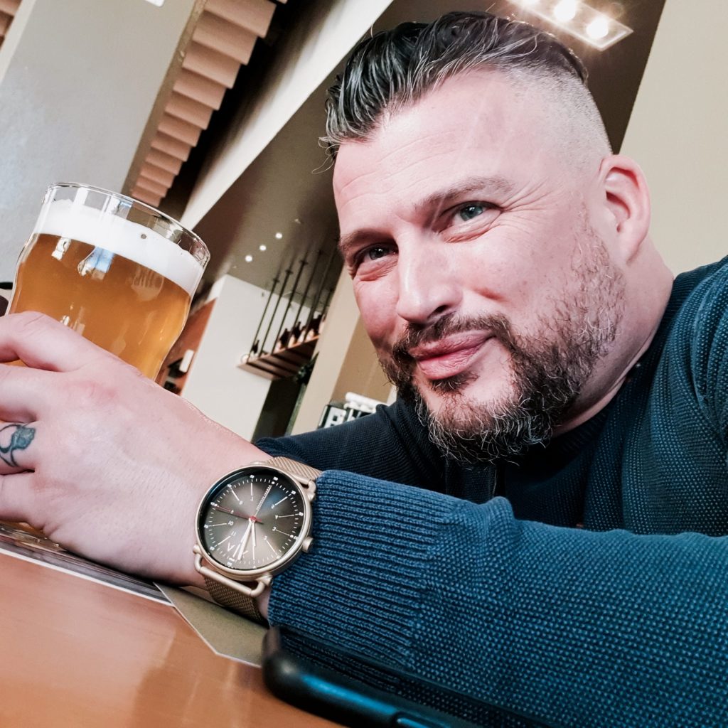 a man taking a selfie