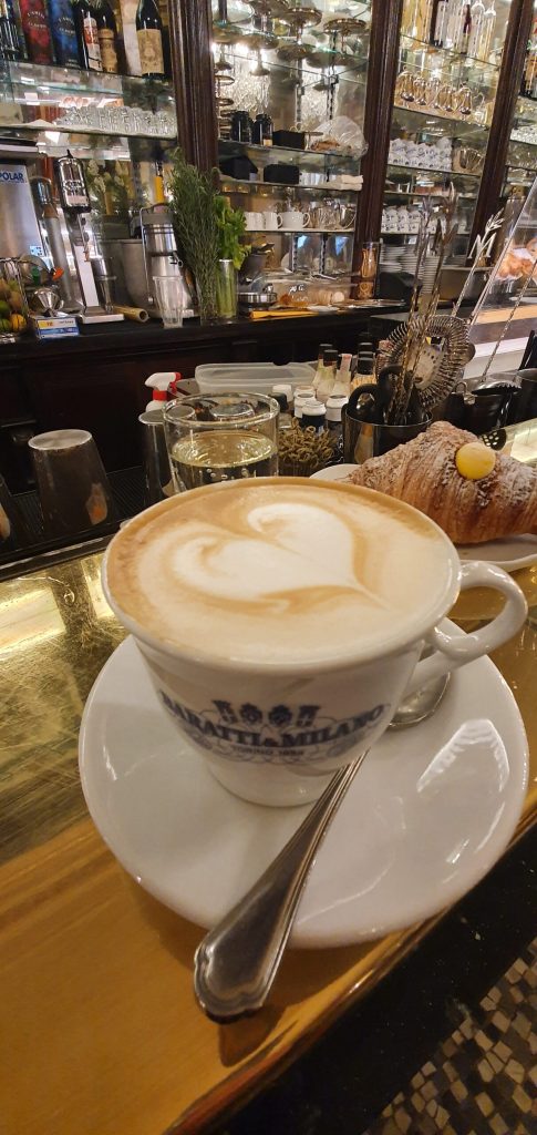 a cup of coffee on a table