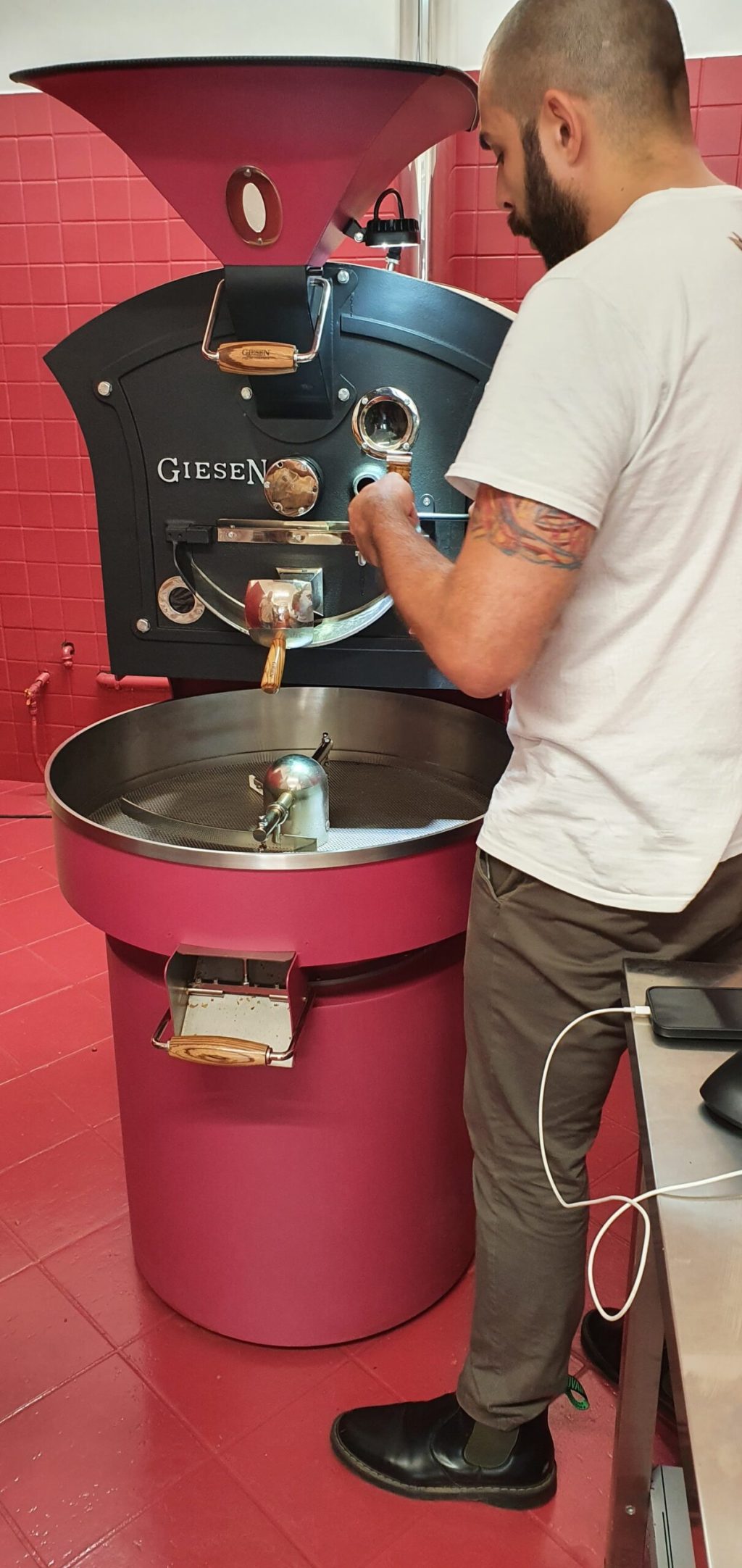 a man standing in front of a stove