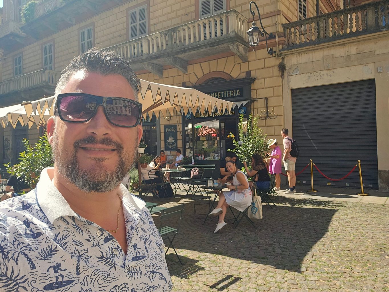 a man wearing sunglasses