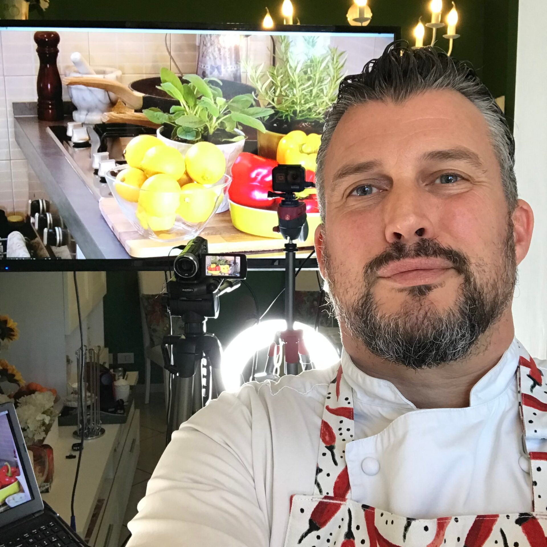 a man taking a selfie