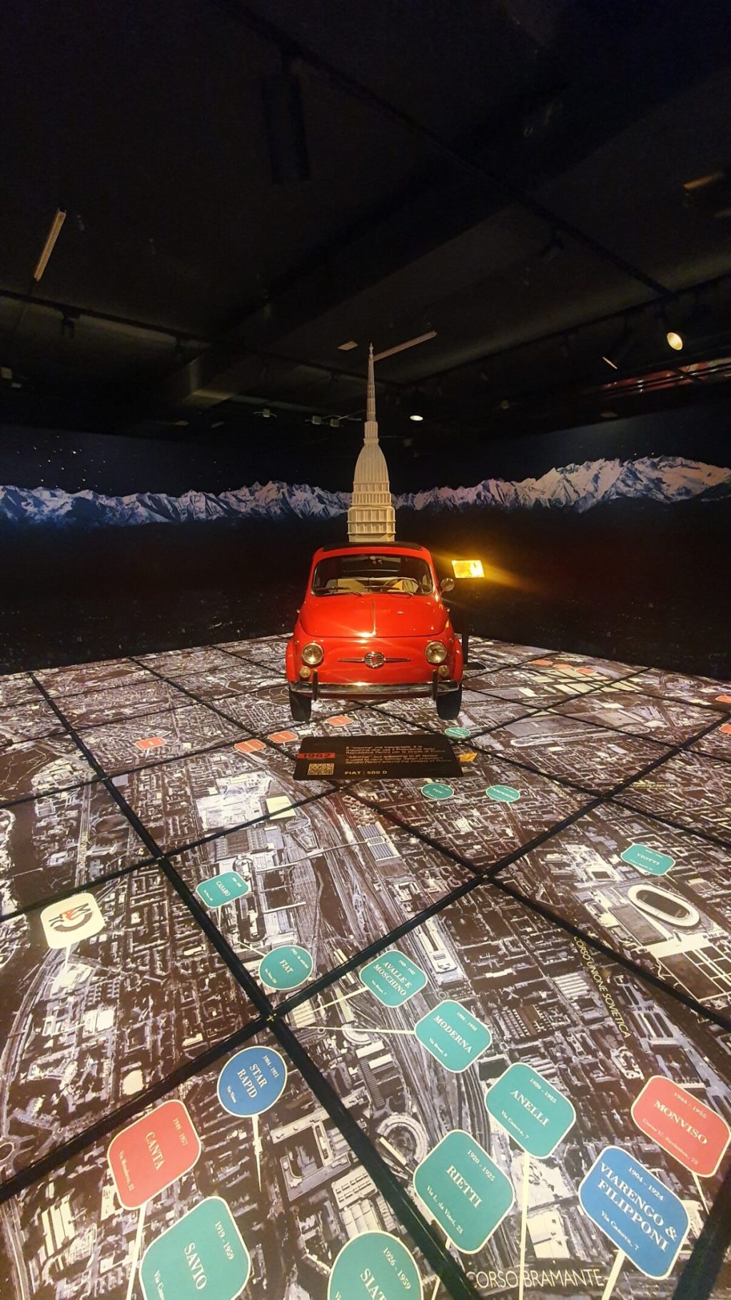 Fiat 500, Mole Antonelliana, Torino, Alpi