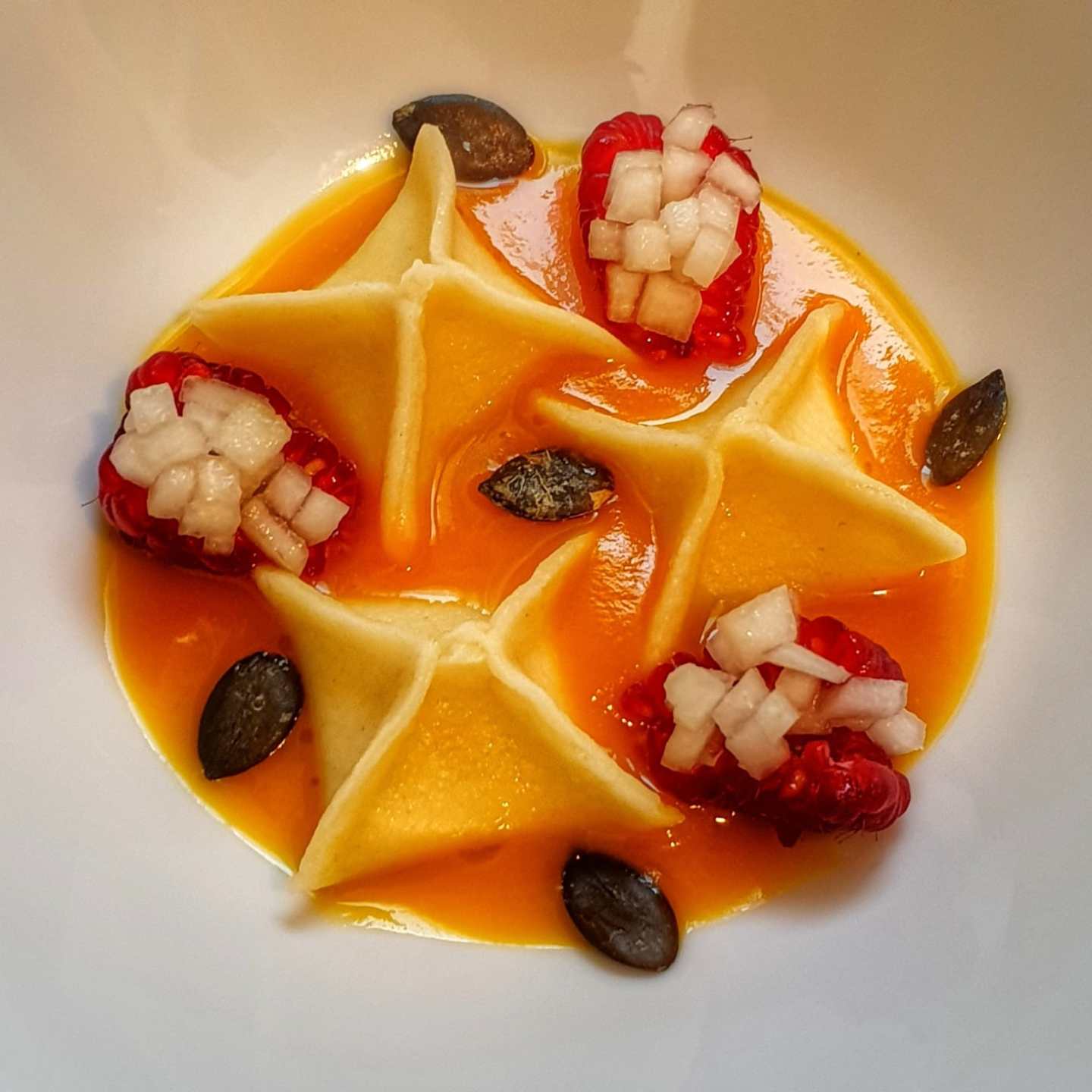 a close up of food on a plate