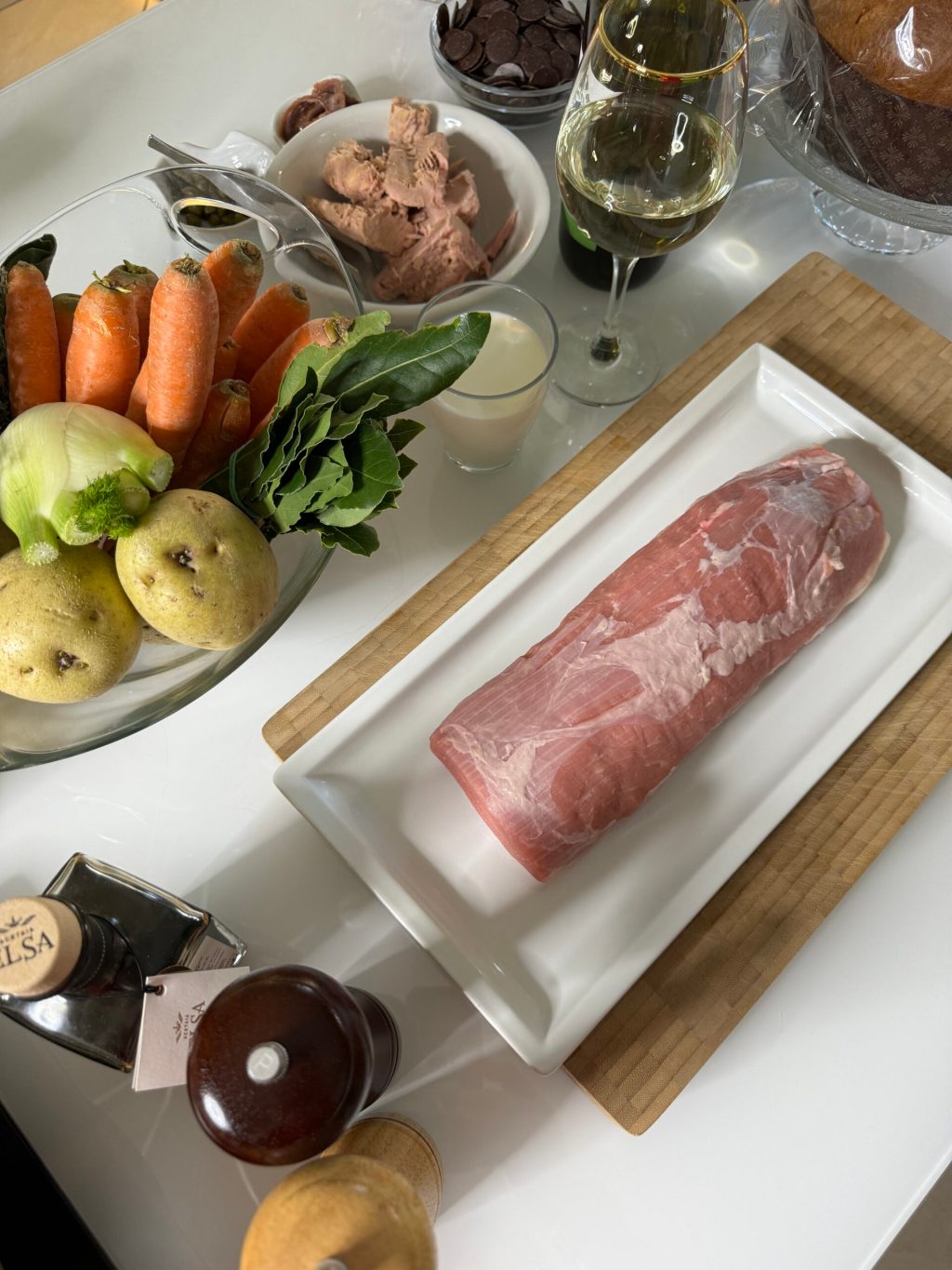 a bunch of food on a table