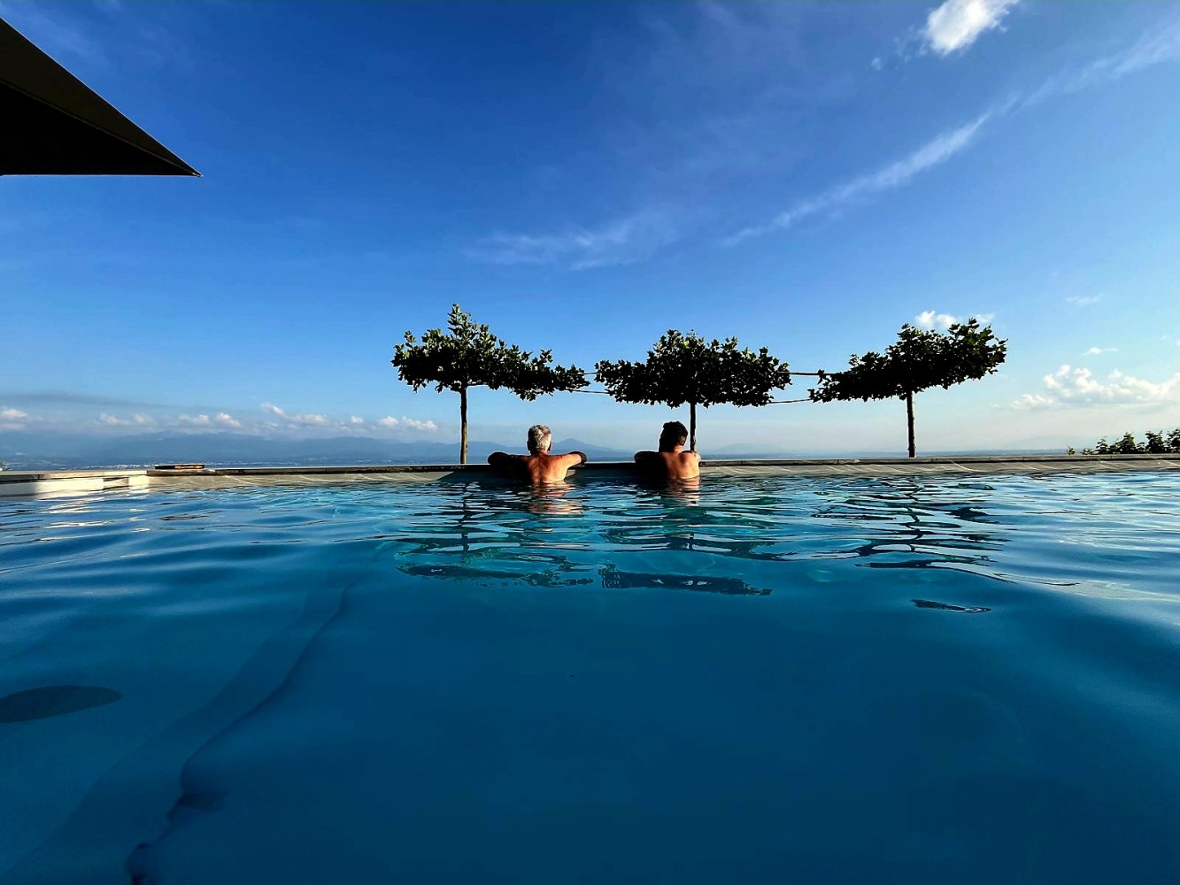 An infinity pool in Switzerland 